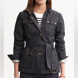 Banana Republic NEW Waxed Belted Utility Field Jacket